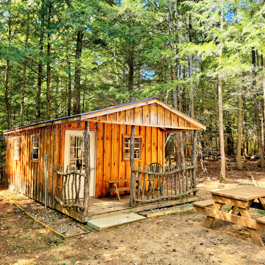 Glamping Cabin Lodging Near Sacandaga Lake